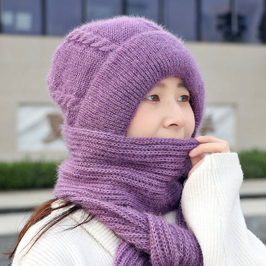 🎄Winter Versatile Knitted Hooded Scarf for Women