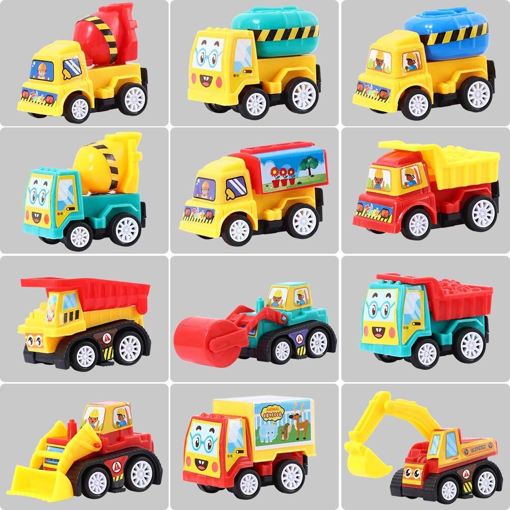 🐰 🐣12 Prefilled Easter Eggs With Pull Back Cars🚚