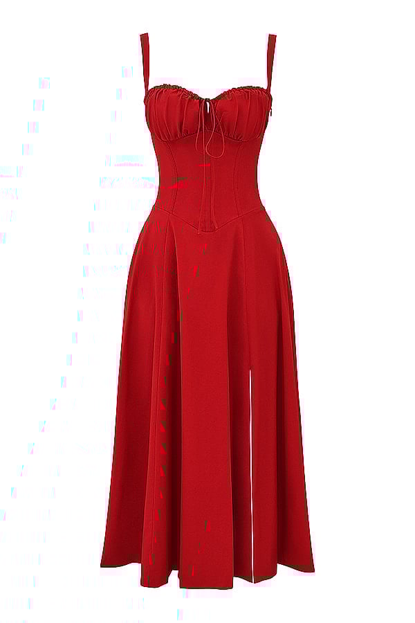 PRINT BUSTIER SUNDRESS